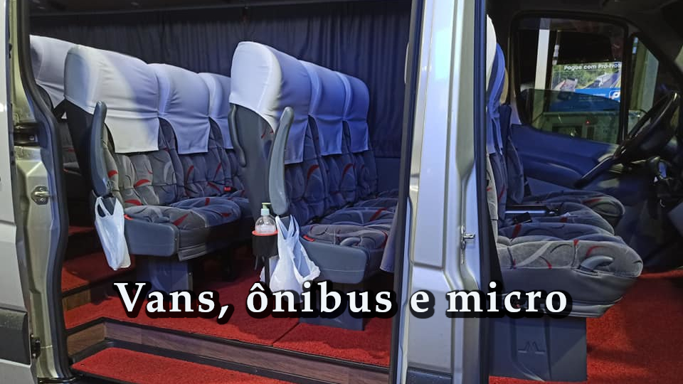 Vans, ônibus e micro