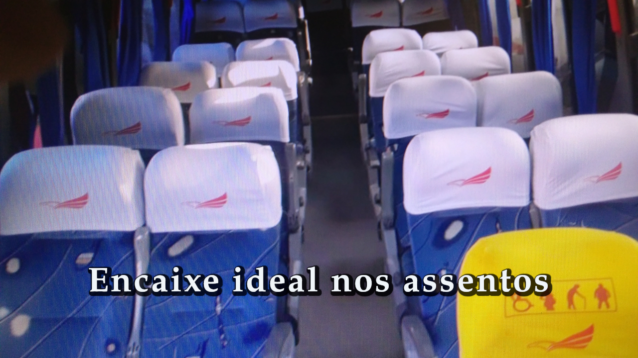 Encaixe ideal nas cabeceiras dos assentos e poltronas